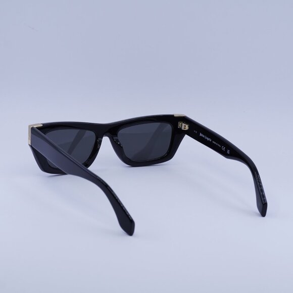 Palm Angels PERI10K MALIBU 1007 Sunglasses Black Cat Eye Frame, Grey Lenses - Picture 5 of 8